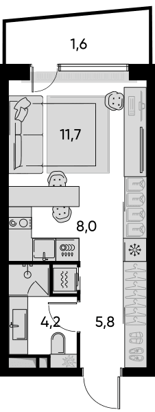 Pride-home Москва — планировка 1