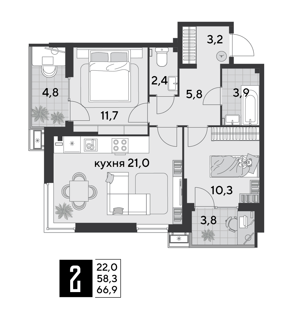 Парк Победы Краснодар — планировка 2