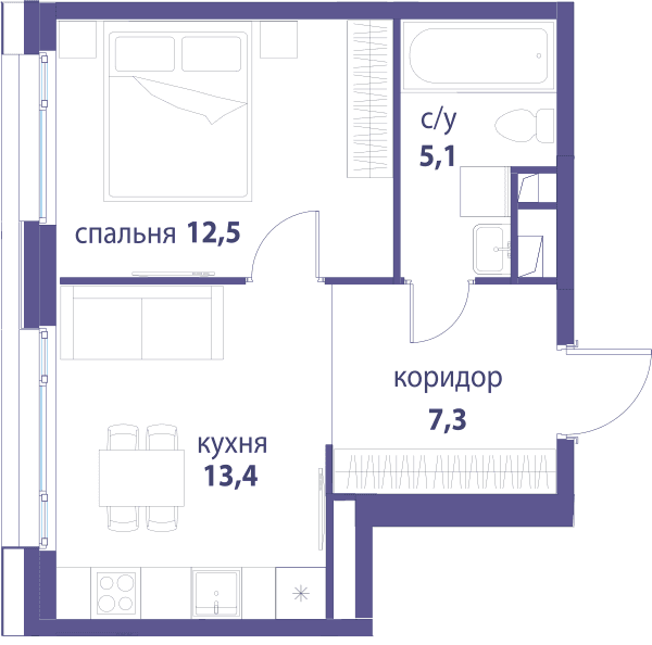 Символ, Вдохновение Москва — планировка 1