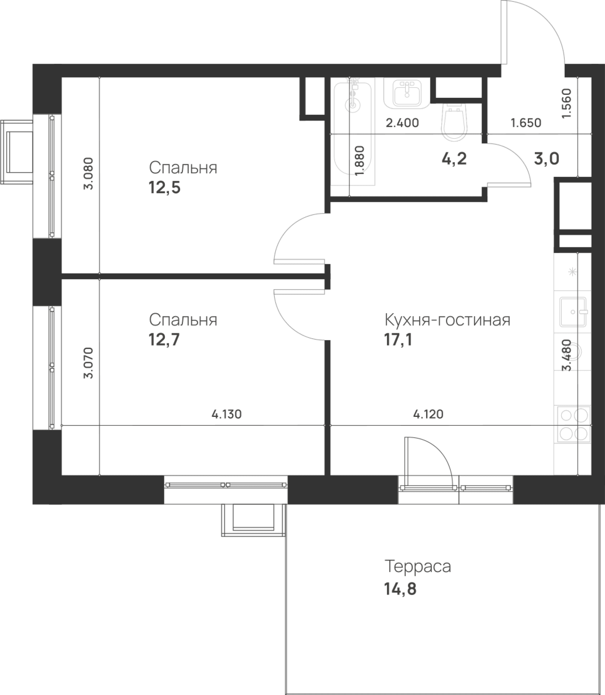 Foreville Москва — планировка 2