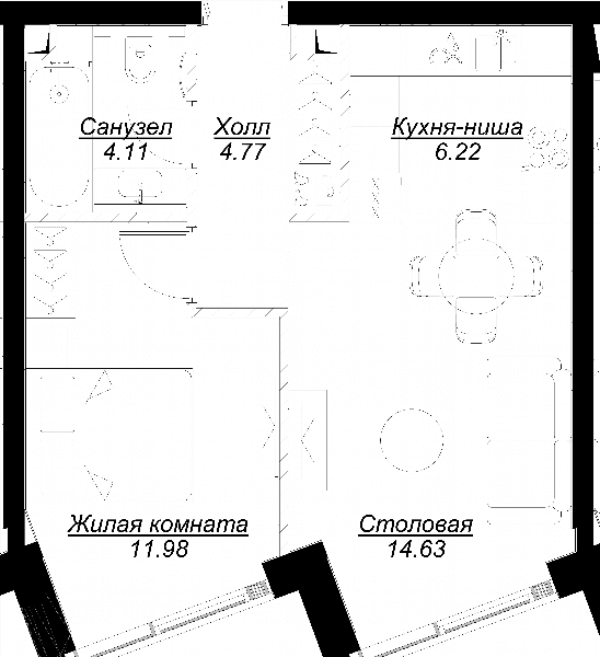 MOD Москва — планировка 1
