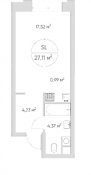 Nice loft Москва — планировка Студия
