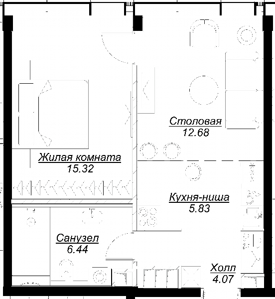MOD Москва — планировка 1