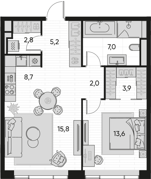 Pride-home Москва — планировка 2
