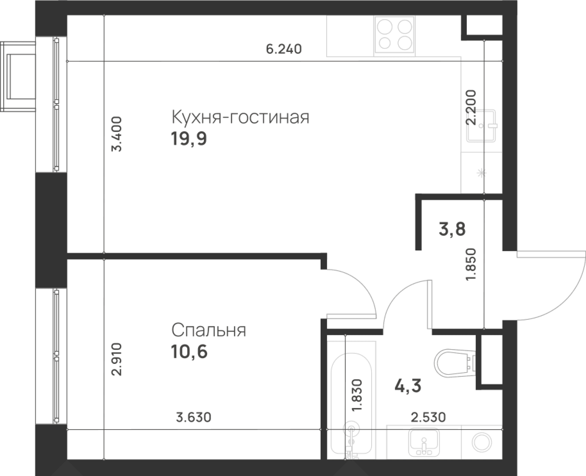 Foreville Москва — планировка 1