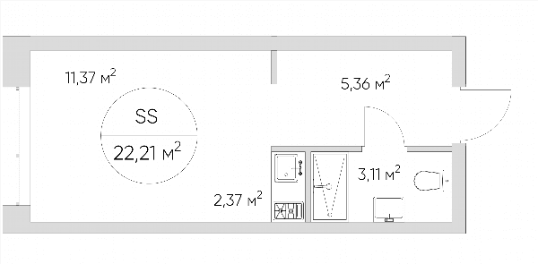 Nice loft Москва — планировка Студия