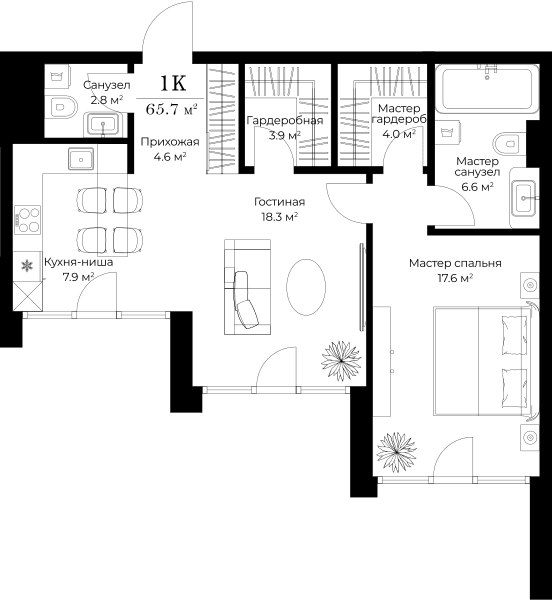 Opus-home Москва — планировка 1